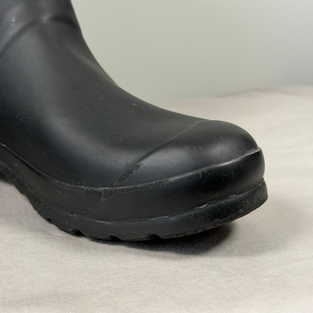 Hunter Original Short Rain Boots Womens US 8 EU 39 Black Matte Waterproof Rubber - Picture 13 of 16